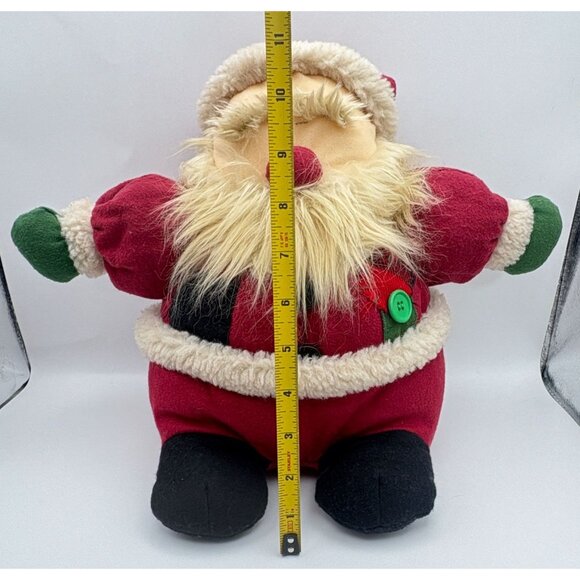 Sitting Santa Claus Stuffed Plush Doll Christmas decor Fancy Zoo Soft - Picture 3 of 9